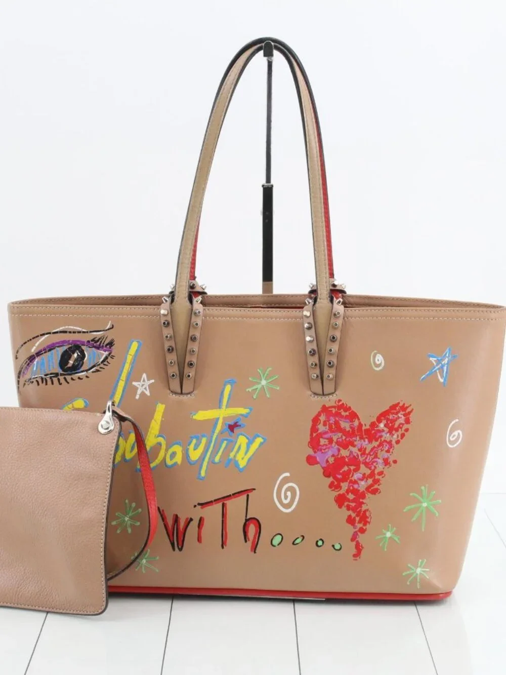 Louboutin Tote with Pouch - Picture 1 of 8